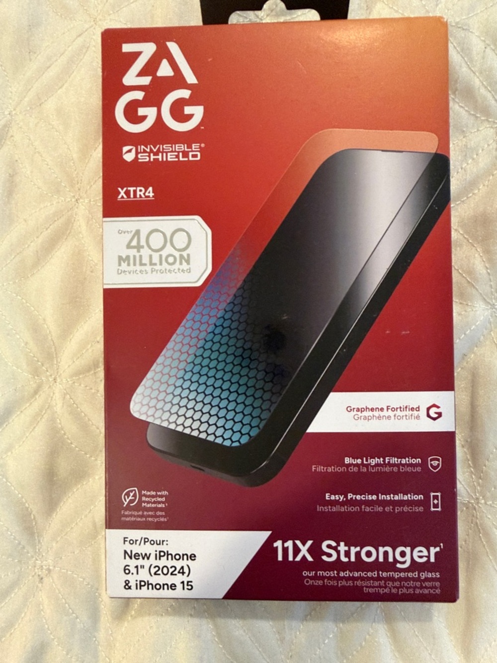 ZAGG InvisibleShield XTR4 Screen Protector for iPhone 15 (6.1")